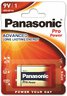 Bateria 9V alkaliczna Panasonic Pro Power pakowana po 1 sztukę w blistrze