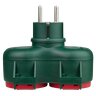 2 socket IP44 splitter with DPM grounding 