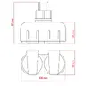 2 socket IP44 splitter with DPM grounding 
