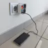 Splitter 2 sockets with oz and off + 2x USB DPM