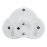 Splitter 2 Steckdosen mit Uzu und Steckdose DPM weiß Splitter 2 Steckdosen mit Uzu und Steckdose DPM weiß