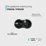 Splitter 2 sockets avec masse DPM noire Splitter 2 sockets avec masse DPM noire