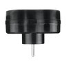 Splitter 2 sockets avec masse DPM noire Splitter 2 sockets avec masse DPM noire