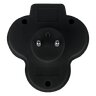 3-socket splitter with grounding and switch DPM black