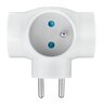 Répartiteur à 3 sockets avec blanc de mise à la terre DPM Répartiteur à 3 sockets avec blanc de mise à la terre DPM