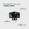 Répartiteur à 3 sockets avec blanc de mise à la terre DPM Répartiteur à 3 sockets avec blanc de mise à la terre DPM