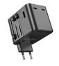 JELLICO S9 PD Universal Travel Adapter 2xUSB-C + 1xUSB 3.4A Max 2500W Black