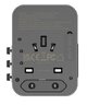 JELLICO S9 PD Universal Travel Adapter 2xUSB-C + 1xUSB 3.4A Max 2500W Black