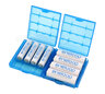 Universal rechargeable container R6/AA R03/AAA blue