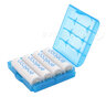 Universal rechargeable container R6/AA R03/AAA blue