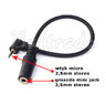 Wzmocniony adapter z jack 2,5mm na jack 3,5mm kabel
