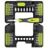 Set of bits and socket wrenches 37 part Goobay 74003