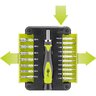 Bit set + ratchet screwdriver 18-part Goobay 74006