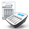 KIT everActive NC-1000M Ni-MH battery charger + 4x AA / R6 battery everActive Ni-MH 2000mAh R2U