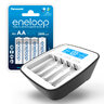 KIT everActive NC-1000M Ni-MH Rechargeable Battery Charger + 4x Panasonic Eneloop 2000mAh AA / R6 Rechargeable Batteries