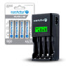 SET everActive NC-450 Black Edition Ni-MH Battery Charger + 4x everActive R6/AA Ni-MH 2000 mAh Rechargeable Batteries