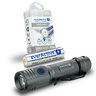 SET everActive LED Flashlight FL-2000R Buddy + everActive 18650 3.7V Li-ion 2600mAh micro USB Battery