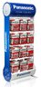 Panasonic Zinc Carbon Kit - 120bl R6/AA, 120bl R03/AAA, 36bl R14/C, 36bl R20/D, 36bl 6F22/9V + Stand 12 hooks
