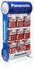 Zestaw Panasonic Cynkowo-węglowy - 108bl R6/AA, 108bl R03/AAA, 24bl R14/C, 24bl R20/D, 24bl 6F22/9V + Stojak 9 haków Zestaw Panasonic Cynkowo-węglowy - 108bl R6/AA, 108bl R03/AAA, 24bl R14/C, 24bl R20/D, 24bl 6F22/9V + Stojak 9 haków