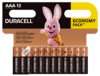 12 x Duracell Basic LR03 AAA alkaline battery (blister)