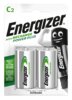 2 x Energizer R14 C Ni-MH 2500mAh Rechargeable battery