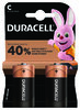 2 x Duracell LR14 C alkaline battery (blister)