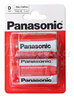 2 x Carbon Zinc battery Panasonic R20 D (Blister)