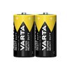 2 x R14/C Varta Superlife / Super Heavy Duty zinc carbon battery (foil)