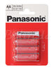 4 x Panasonic R6 AA Zinc-carbon battery (blister)