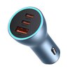 Baseus CGJP010003 65W fast car charger with USB QC3.0 socket and 2x USB-C PD