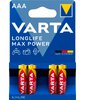 AAA / LR03 Varta Max Power 4703 (Max Tech) batteries - 4 pieces