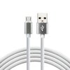 USB silicone cable - micro USB everActive CBS-1.5MW 150cm with support for fast charging up to 2.4A white
