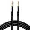 Cable silicone cable audio AUX plug - jack plug 3.5 mm stereo 100cm everActive CBS-1JB black