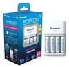 Rechargeable battery charger Panasonic Eneloop BQ-CC55 + 4 x R6/AA Eneloop 2000mAh BK-3MCDE