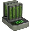 Battery charger Ni-MH R03/R6 GP ReCyko M451 2pcs + docking station D851 + 8 x AA/R6 GP 2700 Series 2600mAh