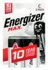 Energizer Max LR14/C alkaline battery (blister) - 2 pieces