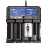 Charger for cylindrical Batteries Li-ion 18650 Xtar VP4 + Dragon